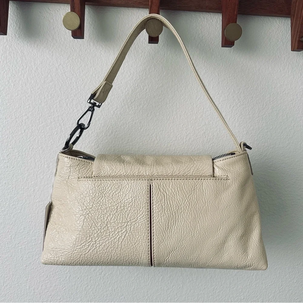 🆕✨ HAMMITT VIP Baguette Alabaster Glaze Patent Leather Shoulder Crossbody Bag - Picture 5 of 11